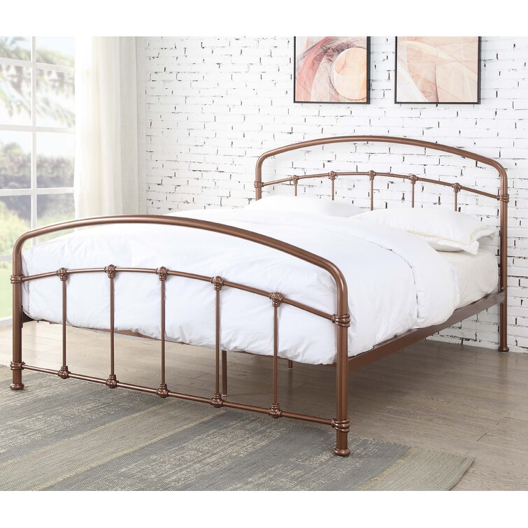 Gold bed deals frame wayfair